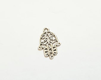 Hamsa Hamesh Chamsa Khamsa Fatima Charm Jewish Palm-shaped amulet - Listing is for ONE Charm