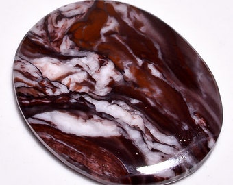 AMAZING QUALITY NATURAL Coconut Jasper Oval Cabochon 35x28x4 mm Quality Oval Shape 45.50ct Semi Precious Loose Gemstone 3644