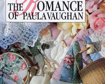 Cross Stitch Pattern | ROMANCE Of PAULA VAUGHAN | 6 Designs | Cross Stitch Chart | Counted Cross Stitch Softcover Book