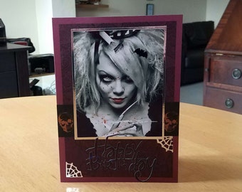 Gothic Birthday Card - luxury unique quality special vampire twilight fantasy UK - male/female