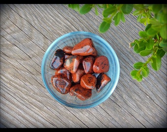 Tumbled Mahogany Obsidian