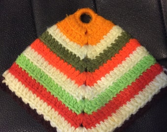 2 Vintage Pot Holders! Hand made!