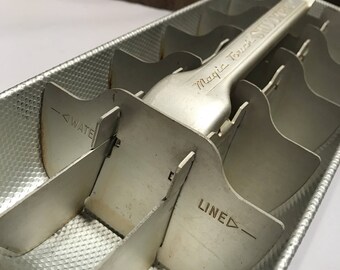 Vintagw ice cube tray, vintage magic touch shucker