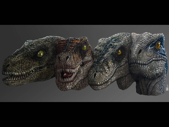 The Jurassic Park Raptors Evolution