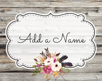 Custom name add on