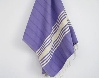 SALE 70 OFF/ BathStyle / No15 Lavender / Turkish Beach Bath Towel Peshtemal / Bath, Beach, Spa, Swim, Pool Towels