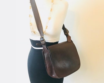 Vintage Coach Handbag // Made In New York City // Coach Mahogany Original Flap // Classic Shoulder Bag # 061-0111