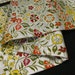Karakusa Arabesque Flowers in Red, Orange and Yellow with Olive Foliage on Lavish Silver Silk Nagoya-obi, Kimono Sash, Real Silver