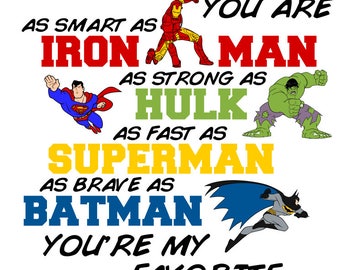 Daddy you are my Favorite Superhero - Papa, Daddy, Husband, Son and Dad included - svg, pdf, png and dxf files
