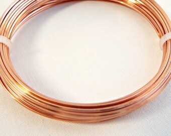 Square Wire, Copper Jewelry Wire, 20 Gauge Wire, 6 Metres, Wire Wrapping, Craft Wire, Jewelry Supplies, Wire Coil