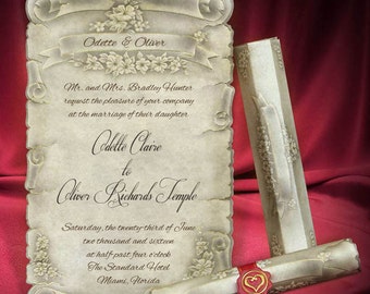 Best Scroll Wedding Invitation 100 pcs | Promo Offer