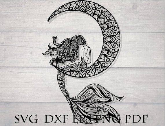 Download Mermaid svg / mermaid zentangle / mermaid mandala svg ...