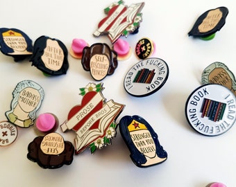 SECONDS - Enamel Pin - Enamel pins - Feminist Enamel Pin - Pin seconds - Seconds pin - Feminist pin - Bookish and Bakewell - Seconds sale