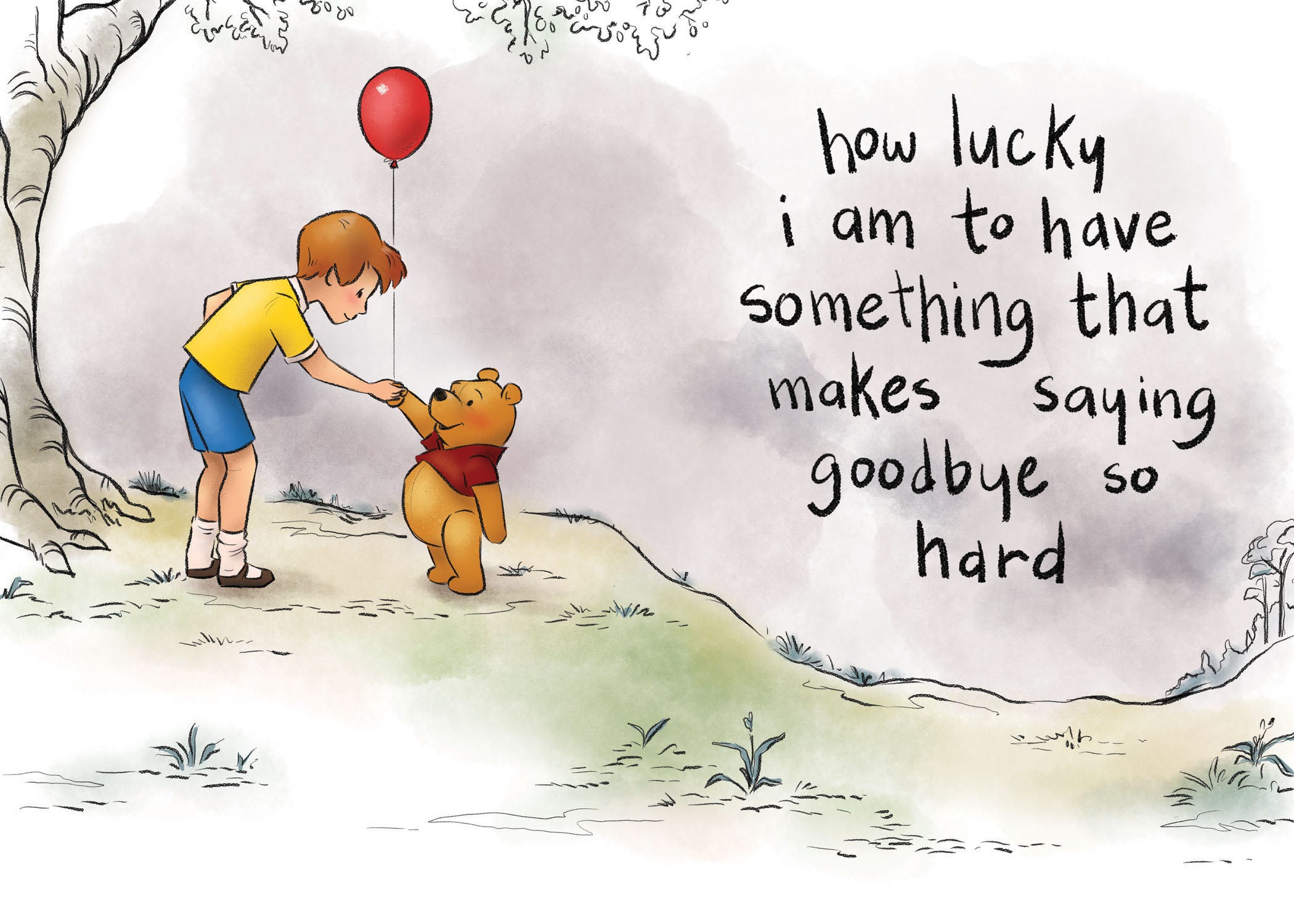 Winnie the Pooh says something