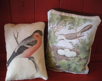 Set of 2 Decorative Bird Pillows