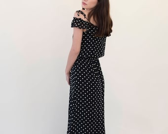 moschino silk polka dot dress size 2