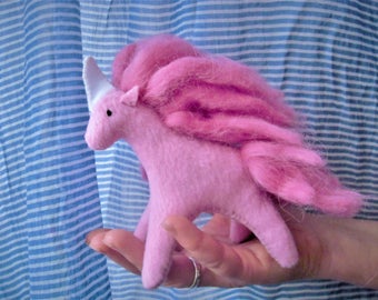 Pink Unicorn, soft toy, for Valentines day