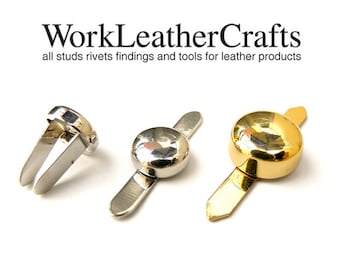 High qaulity 10pcs ZINC curve Round Purse Bags Feet with prongs Decorative item Studs Nailheads