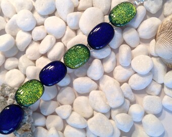Dichroic bracelet, Fused glass bracelet, Dichroic jewelry, Glass jewelry, Fused glass jewelry, Jewelry, Handcrafted jewelry,Bracelet