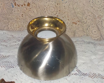 Round Metal Tin Lamp Shade, Metal Light Shade, Vintage Home Decor,