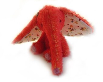 OOAK artist bear elephant e-pattern by Jenny Lee of jennylovesbenny bears PDF