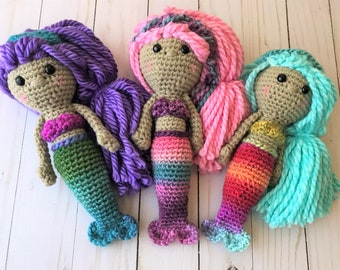 Crochet Mermaid, Mermaid, Crochet Mermaid Doll, Mermaid Doll, Mermaid Toy, Handmade Mermaid,Waldorf Toy, Waldorf, Birthday Gift, Headband