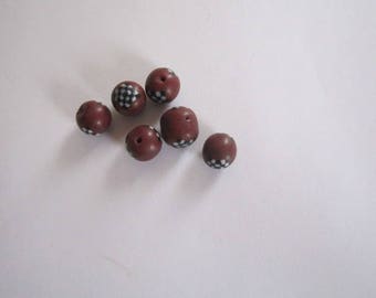 style 6 beads Earth 8mm