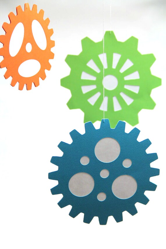 Large Gears Hanging Decoration from the Robots & Gears