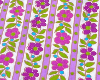 xxxSOLDxxx Vintage retro floral sheet and pillowcase