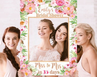 Wedding Photo Prop - Bridal Shower Photo Prop - Rose Gold Pink Photo Prop - DIGITAL FILE - Baby Shower Photo Prop - Printed Option Available