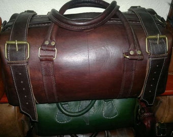 travel leather bag