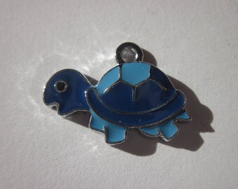 metal colorful 1.7 cm (D4) turtle shaped charm