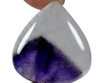 AAA Quality 43 Ct. Superior~Bio Color Natural Amethyst Pear Shape Size 31x30x6 mm approx Fine Cabochon Loose Gemstone