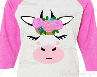 Cow svg, farm svg,cow head svg heifer face svg animal svg t-shirt design cow svg, t-shirts svg cow dxf, cricut, silhouette, png, floral, cow