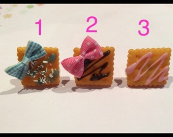Kawaii cookie ring ajutable