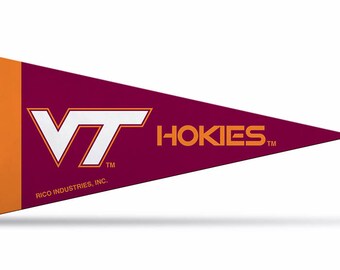 Virginia Tech Hokies NCAA Mini Pennants, 4" x 9"