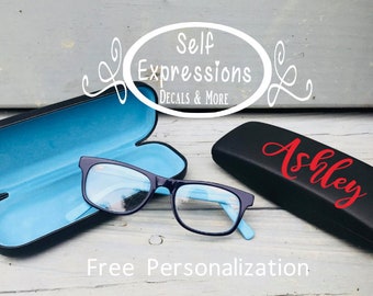 Eyeglass Hard Case // Name Monogrammed Personalized