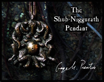The Shub-Niggurath Pendant- a bronze pendant inspired by HP Lovecraft