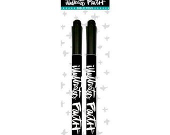 Illustrated Faith 2 pack of Bible Journaling Pens- .25 and .65