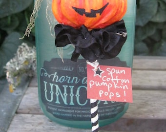 Vintage Halloween Jack o' Lantern - Spun Cotton Ornament