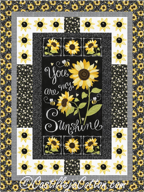 sunshine sunflowers quilt pattern 5074 1 pieced lap quilt