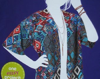 Simplicity Sew Simple Pattern 8001 Misses Kimono Sizes 6-24 XS-XL One Easy Project Pattern NEW Pattern Dated 2015