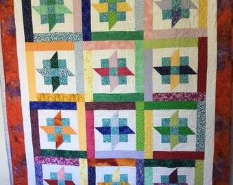 Batik Variety Quilt, Quilts for Sale, Handmade Quilts, Homemade Quilts, Quilts for Gifts, Mothers Day Quilts