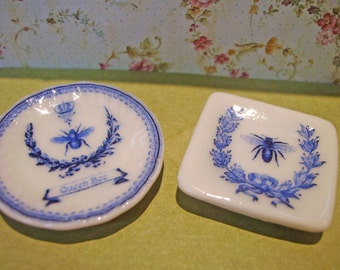French Style Miniature Plate 1:12 scale Dollhouse