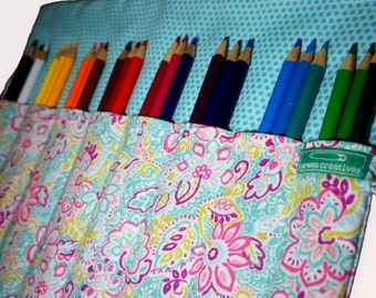 Personalized Pencil Case for Colored Pencils, Mothers Day Gift
