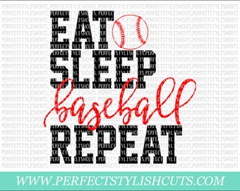 Free Free Eat Sleep Baseball Repeat Svg 854 SVG PNG EPS DXF File