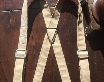 Men's Monogrammed Suspenders, Monogrammed Suspenders, Wedding party Suspenders. Handmade in the USA by Two L Creations