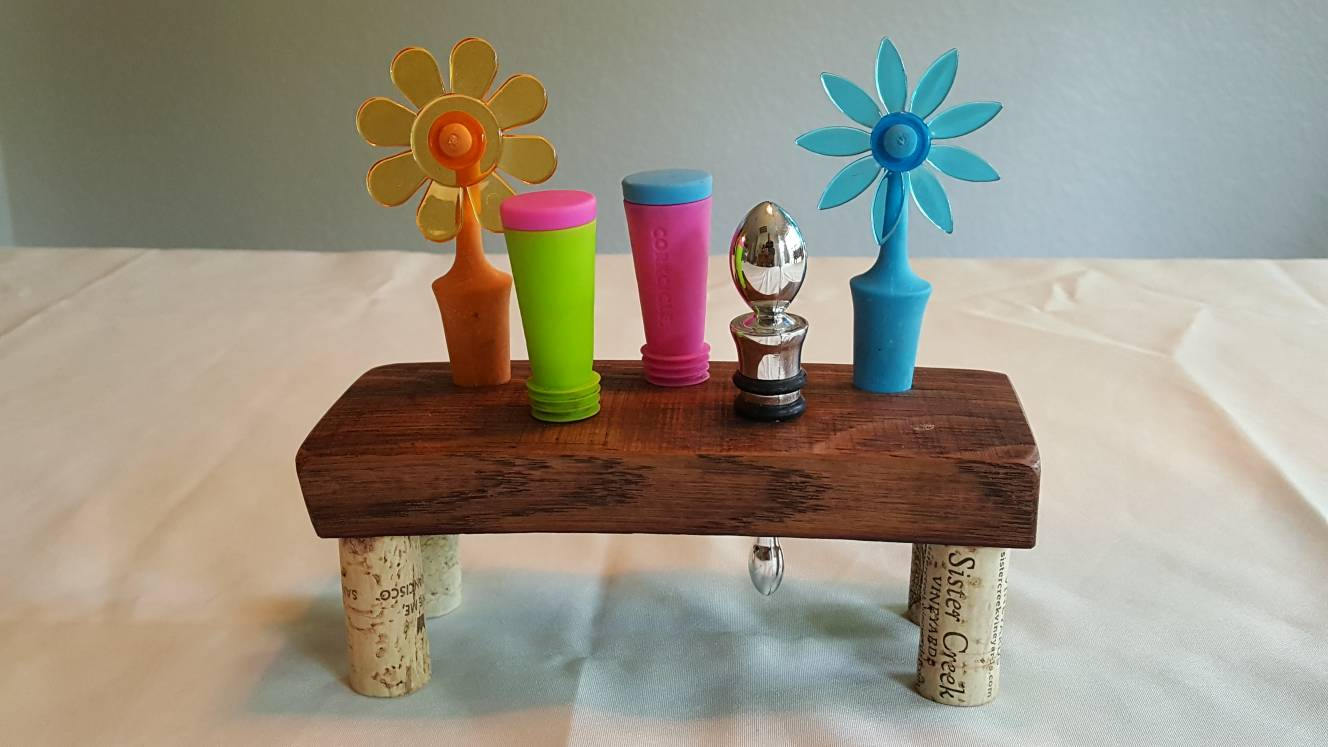 Wine Bottle Stopper Holder