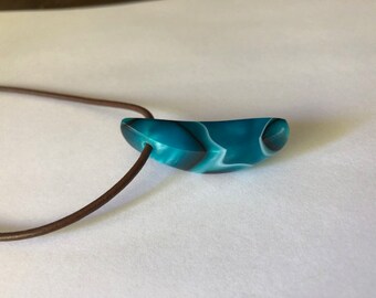 Handcrafted canoe necklace