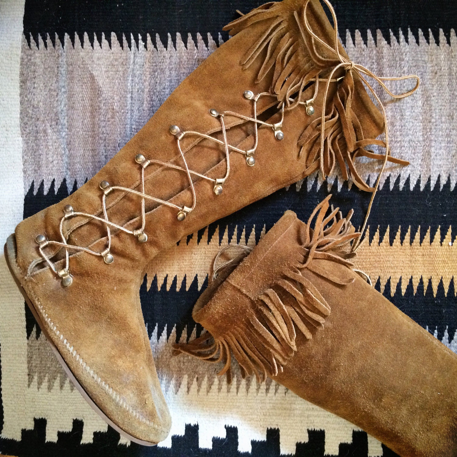 indian fringe boots